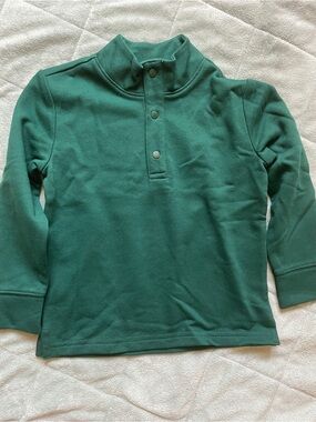Janie and Jack Forest Green Snap Pullover